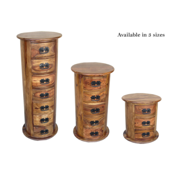 Indian.Drum Chest-7 Drw.MED Indian.Drum Chest-7 Drw.MED