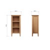Stanhope Small Narrow Bookcase