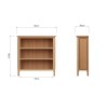 Stanhope Small Wide Bookcase