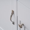 Grey Painted Small Sideboard with Oak